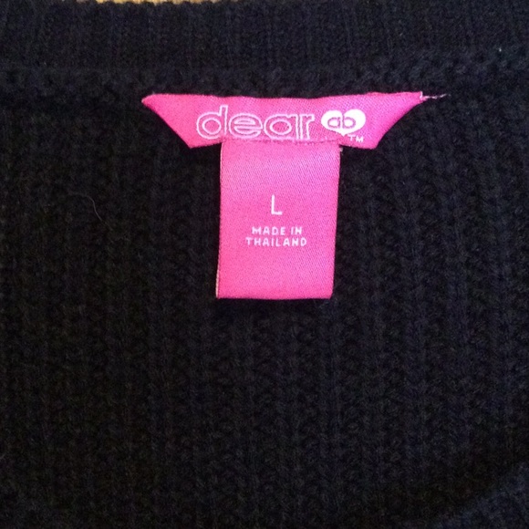 Large women’s cable knit black cardigan - Picture 3 of 5